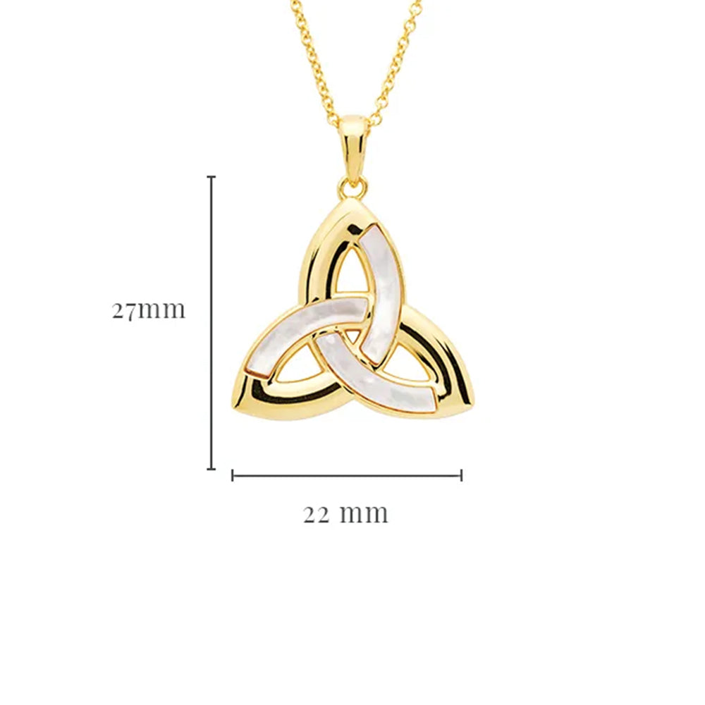 14Kt Gold Trinity Necklace Irish Design