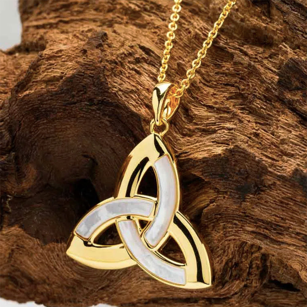 14Kt Gold Trinity Necklace Irish Design