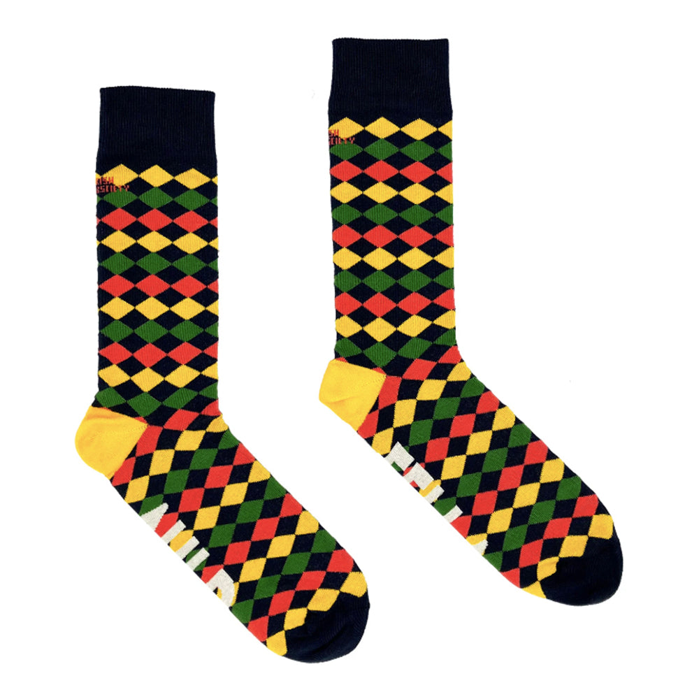 fun colourful 100% cotton irish socks 