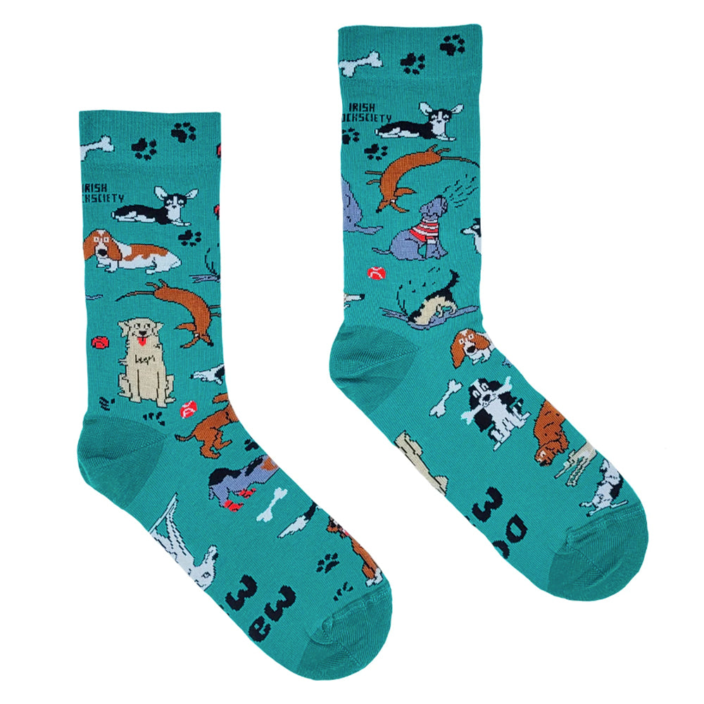 fun colourful 100% cotton irish socks 