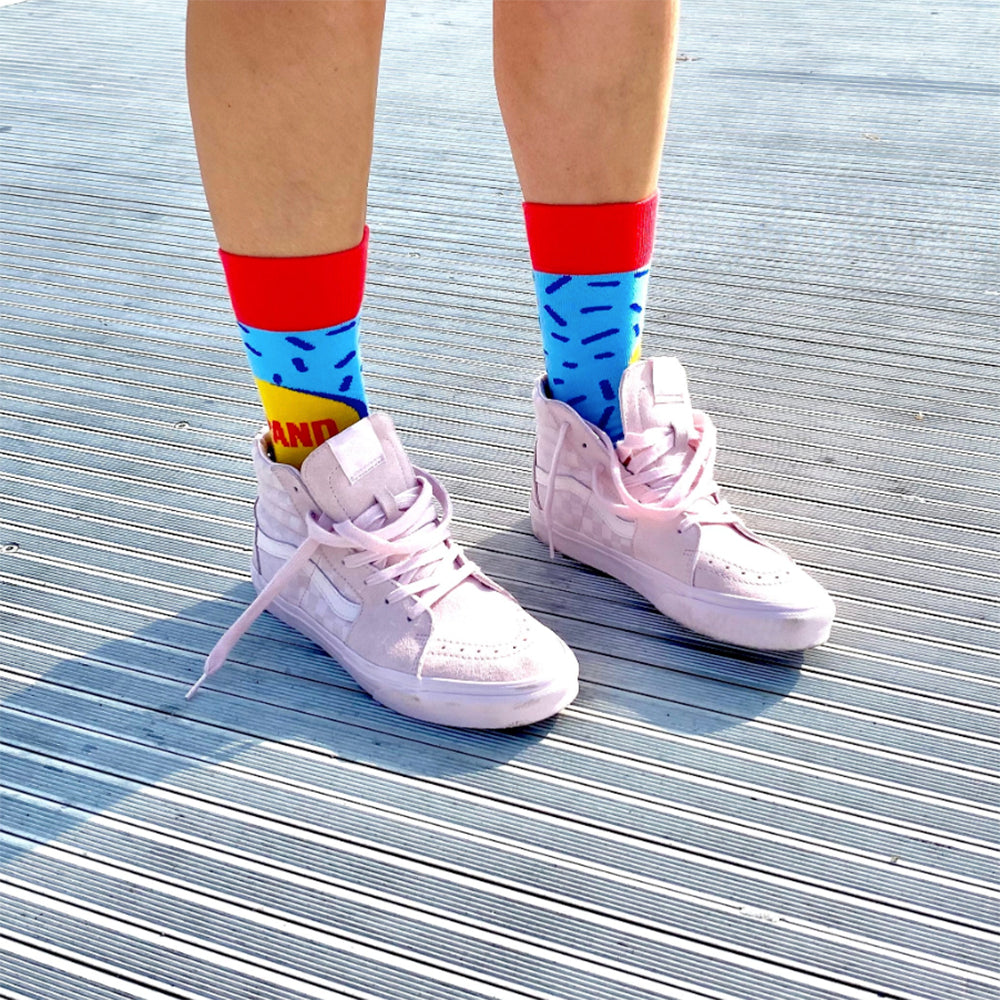 fun colourful 100% cotton irish socks 