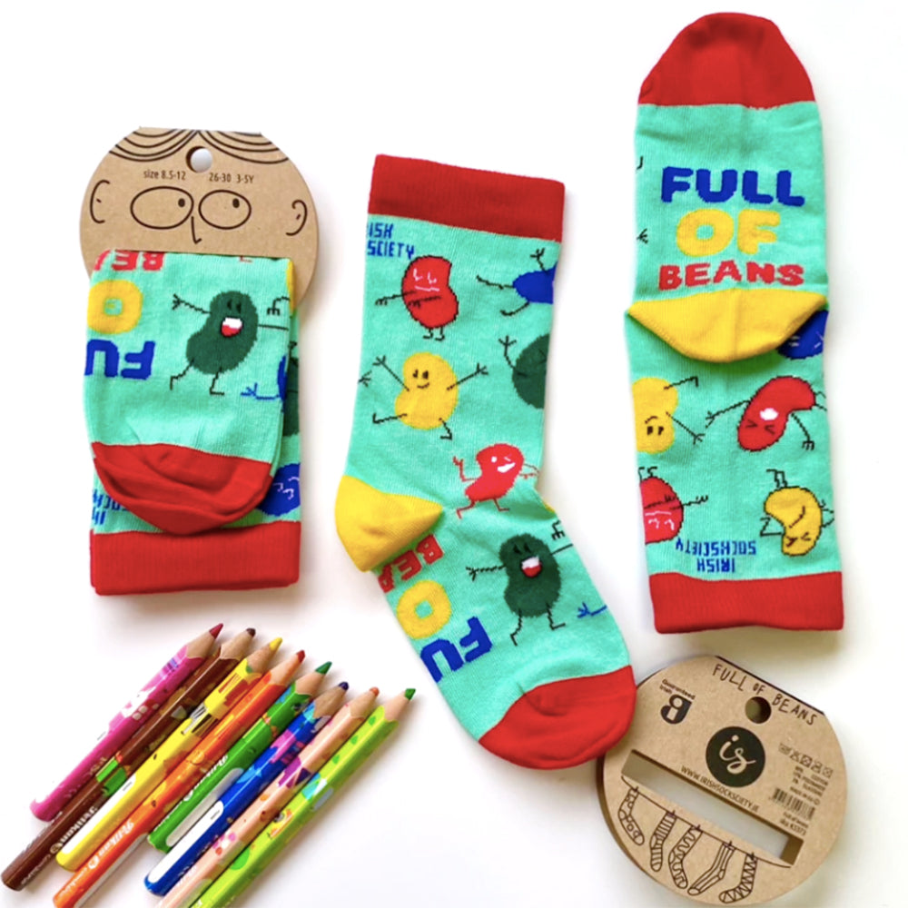 Fun Colorful 100% Cotton Irish Socks