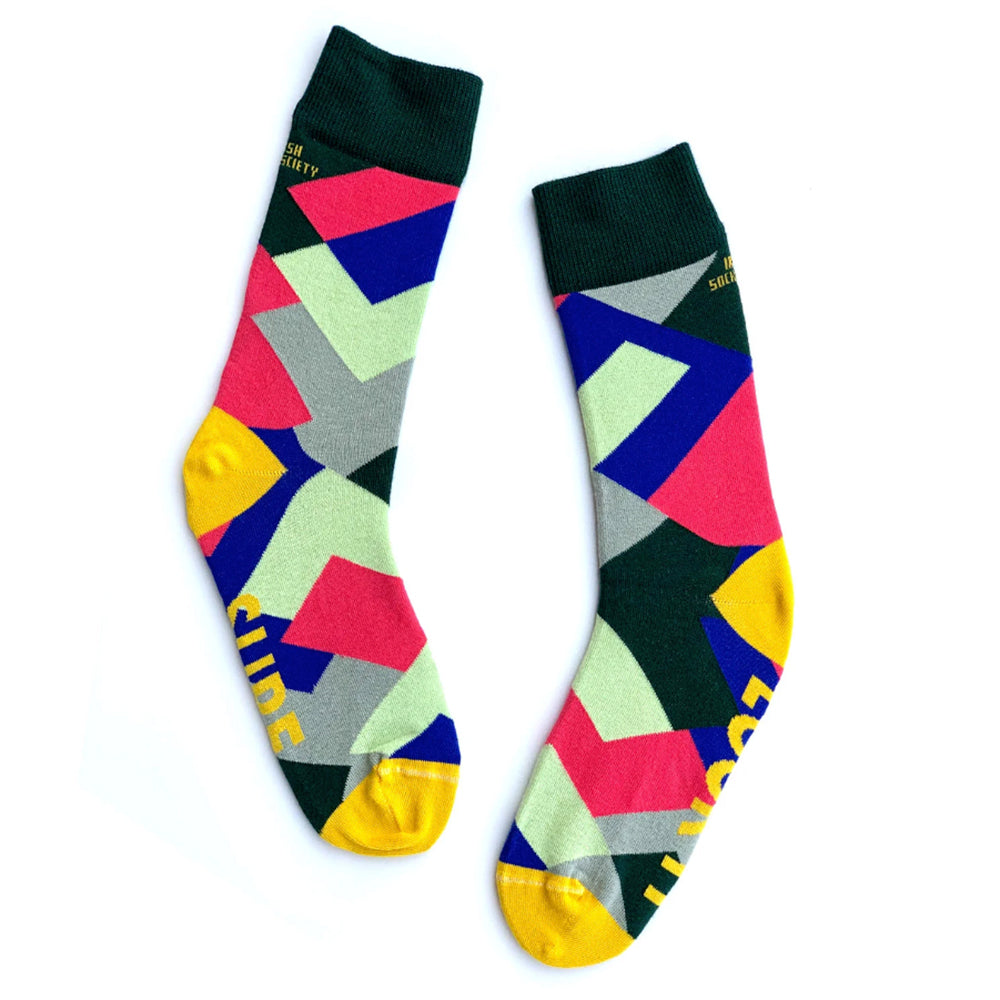 fun colourful 100% cotton irish socks 