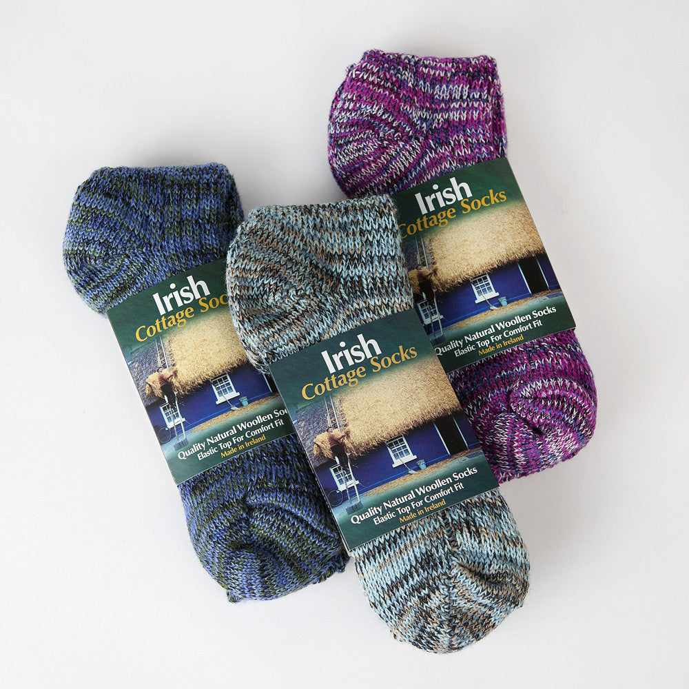 Irish Thick Wool Socks - Snug Socks in 100% Pure New Wool From